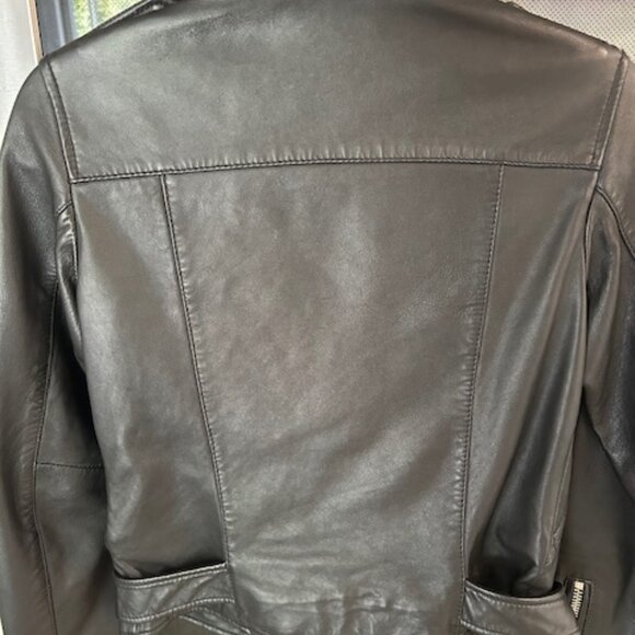 All Saints Balfern Leather Jacket - Picture 4 of 13